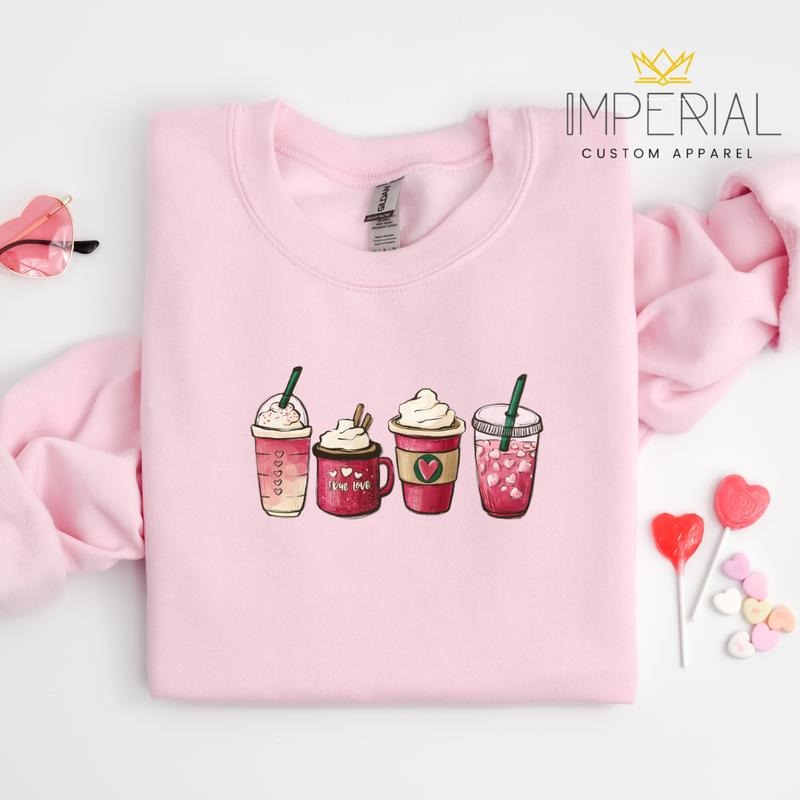 Valentines Coffee T-Shirt, Valentines Day Coffee Sweatshirt, Valentines Day Coffee Lovers Sweatshirt, VDay Sweatshirt Hoodie