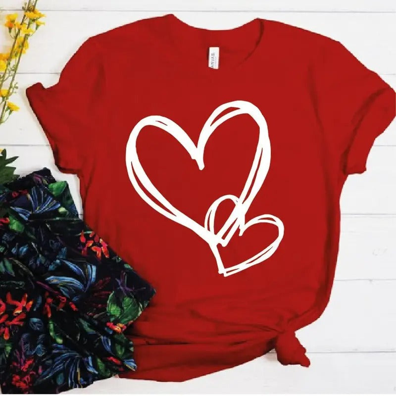 Valentines Day Shirt, Heart Shirt, Valentines Day Shirts For Women, Teachers Valentines Day Shirt, Cute Heart T-shirt,...