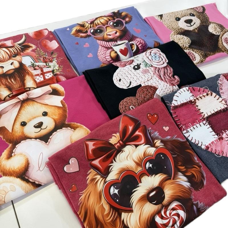 Valentines Day T-Shirt Bundle 4 T-Shirts included S-5XL unisex fit cute designs Hoodie Sweatshirt | PrintMintTees.com