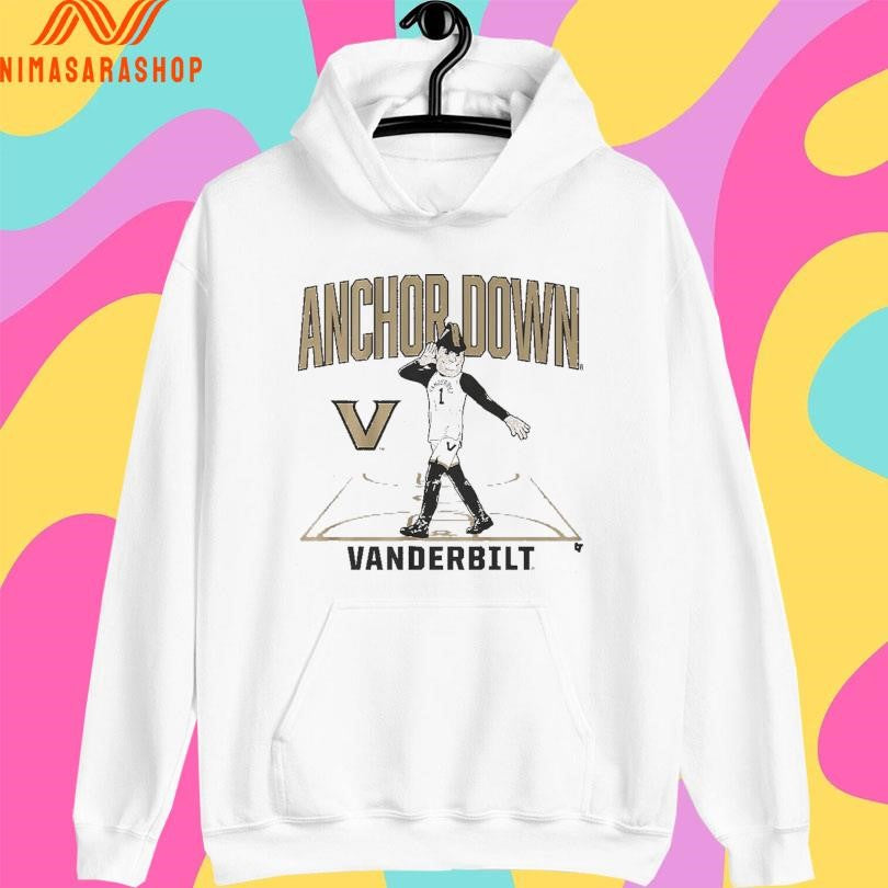 Vanderbilt Commodores Men’s Basketball Anchor Down Vanderbilt Mascot Court Shirts