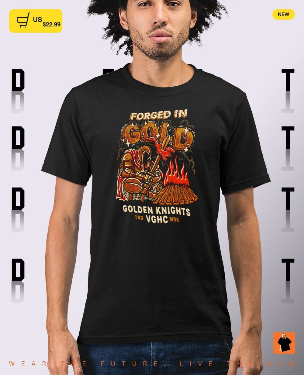 Vegas Golden Knights Forged in Gold VGHC shirt