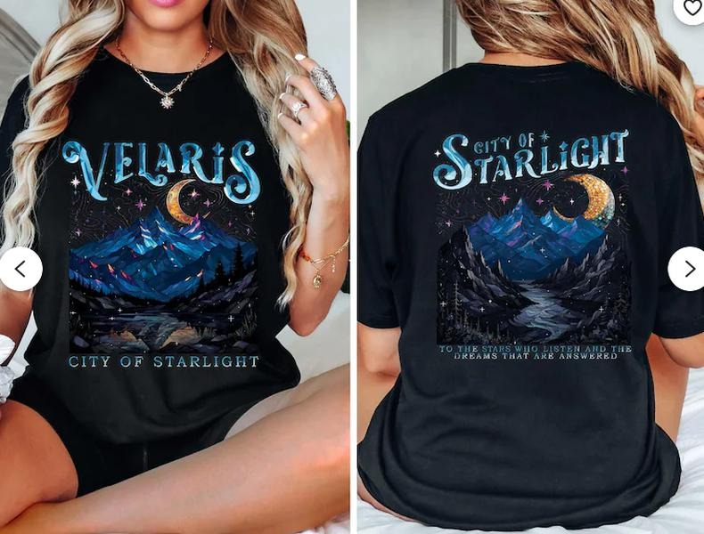 Velaris City Of Starlight Shirt, Velaris Acotar Comfort Colors Shirt, A Court of Thorns and Roses Shirt, SJM Merch Shirt,...