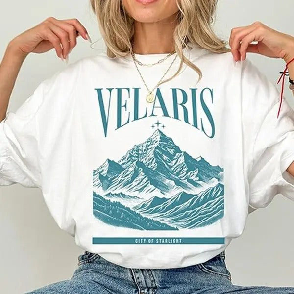 Velaris Comfort Colors Shirt, ACOTAR shirt, ACOTAR merch, ACOMAF shirt, bookish merch, sarah j maas, Night Court Shirt...