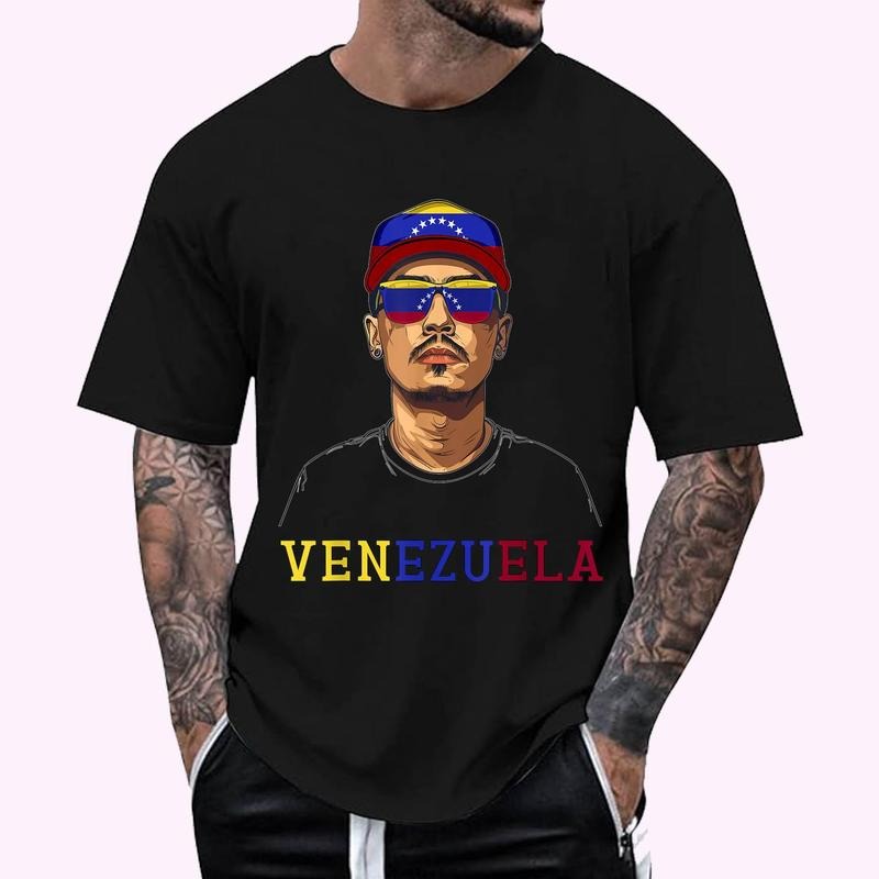 Venezuela Flag Outfit for Men Souvenirs Country Venezuelan T-Shirt , Unisex Cotton 100%, Top Menswear Hoodie Sweatshirt