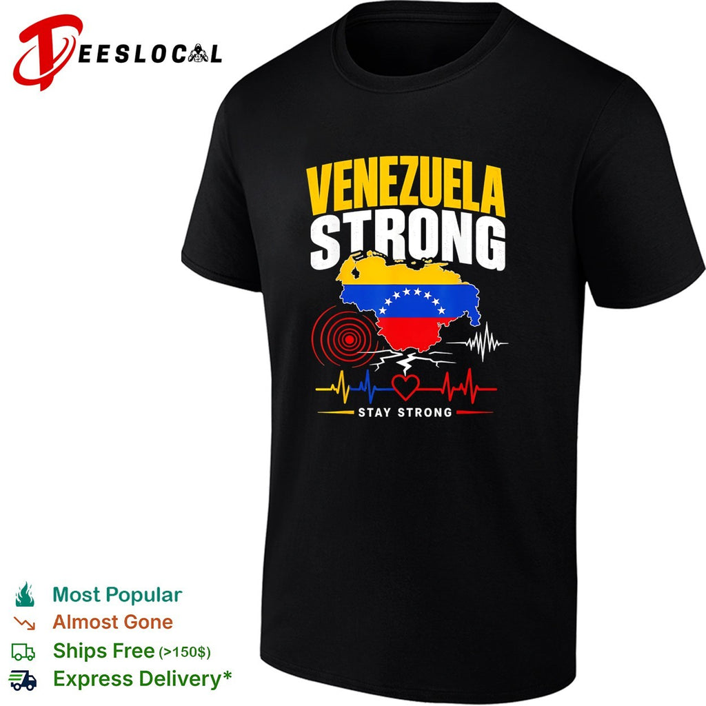 Venezuela strong stay strong map shirt
