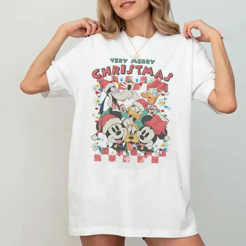 Very Merry Christmas Shirt, Mouse and Friends Christmas Shirt, Christmas Shirt, Christmas Family Shirt Hoodie Sweatshirt