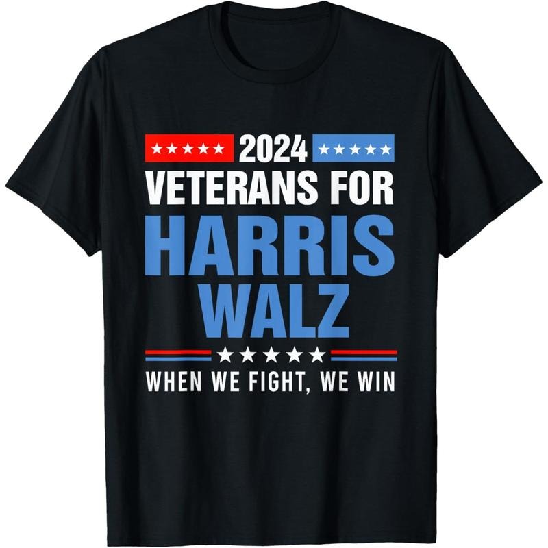 Veterans For Harris Walz 2024 Presidential Campaign T-Shirt made in usa Hoodie Sweatshirt | PrintMintTees.com
