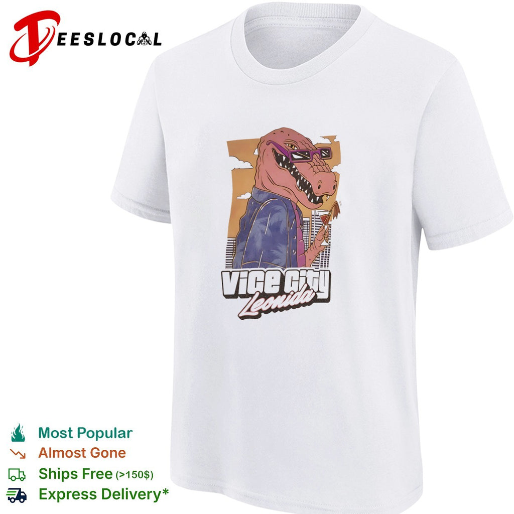 Vice City Leonida crocodile tropical style shirt