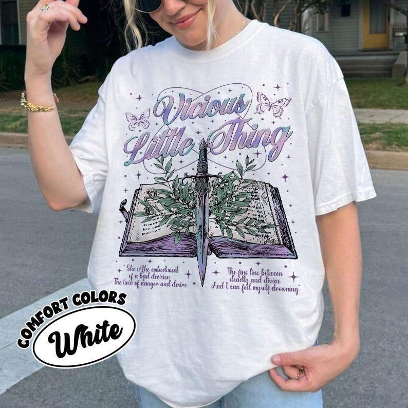 Vicious Little Thing Powerless Comfort Colors Shirt, Powerless Bookish Shirt, Kai Azer Paedyn Gray Fan Shirt, Fantasy...