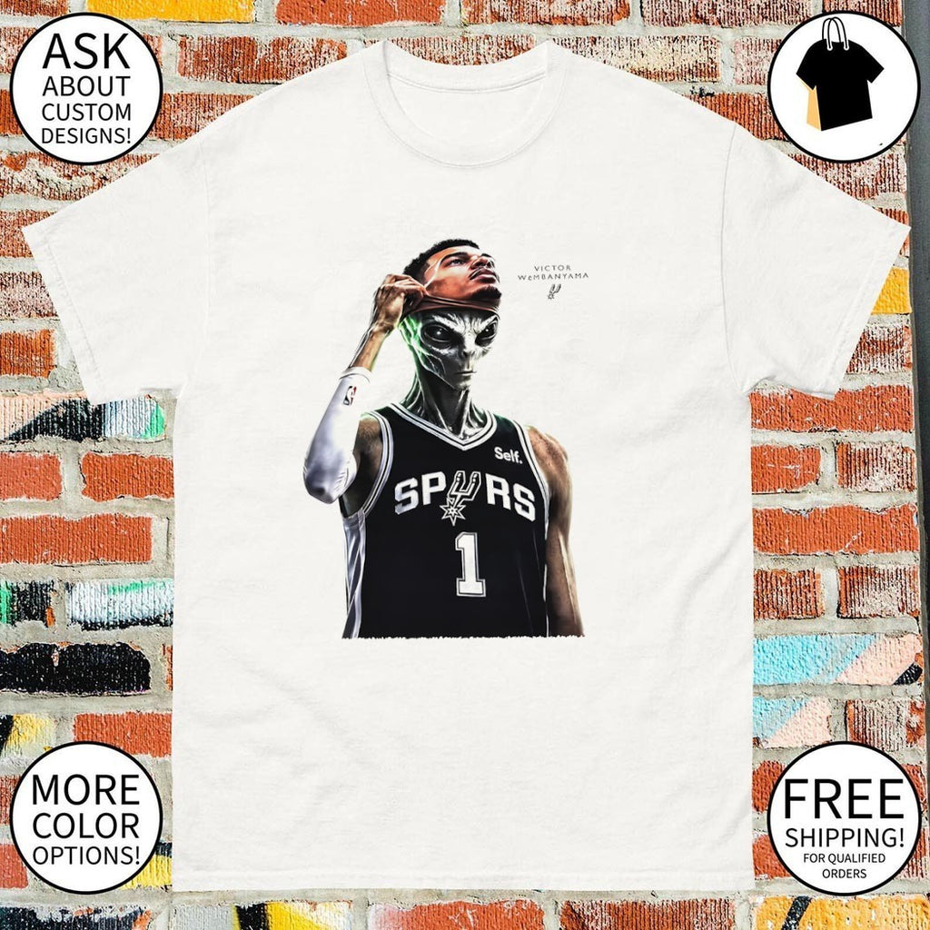 Victor Wembanyama #1 Spurs MVP Alien Mask shirt