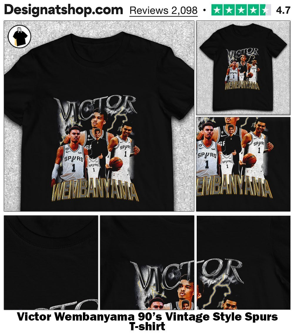 Victor Wembanyama 90’s Vintage Style Spurs shirt