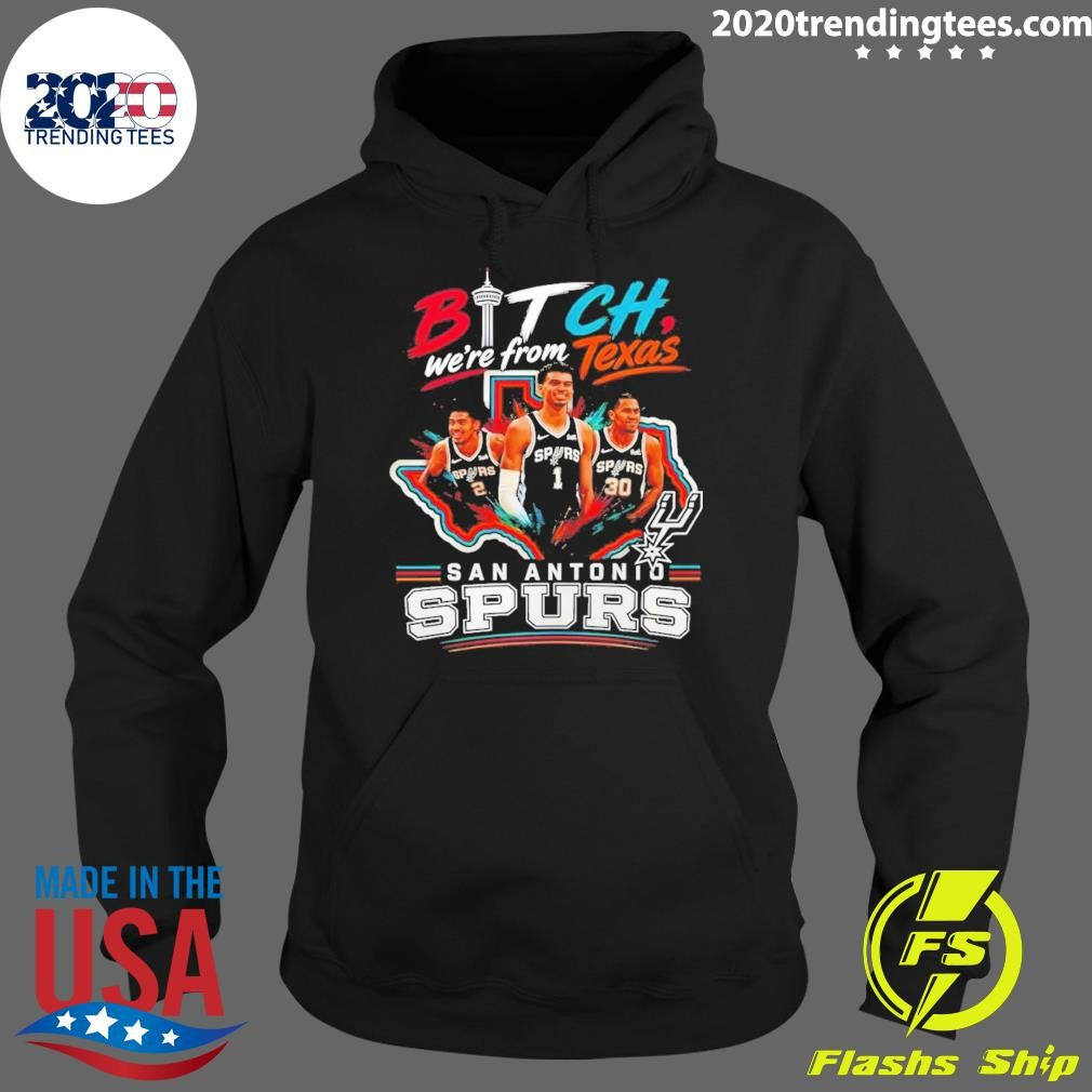 Victor Wembanyama Bitch We’re From Texas San Antonio Spurs Basketball Nba 2026 Shirt