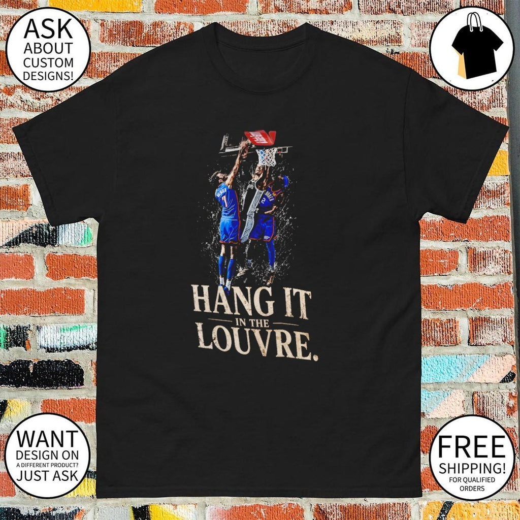 Victor Wembanyama Chet Holmgren Shai Gilgeous-Alexander hang it in the Louvre 2026 shirt