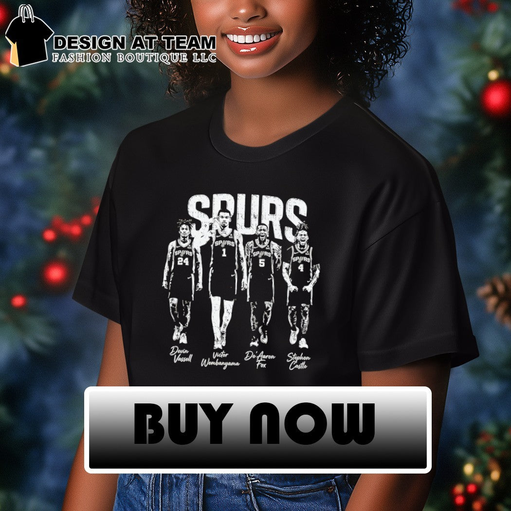 Victor Wembanyama Devin Vassell Stephon Castle De’Aaron Fox San Antonio Spurs Basketball players shirt