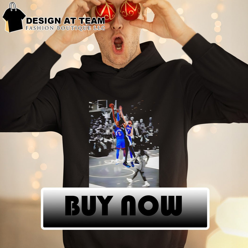 Victor Wembanyama Dunk On Shai Gilgeous-Alexander graphic Basketball photo shirt