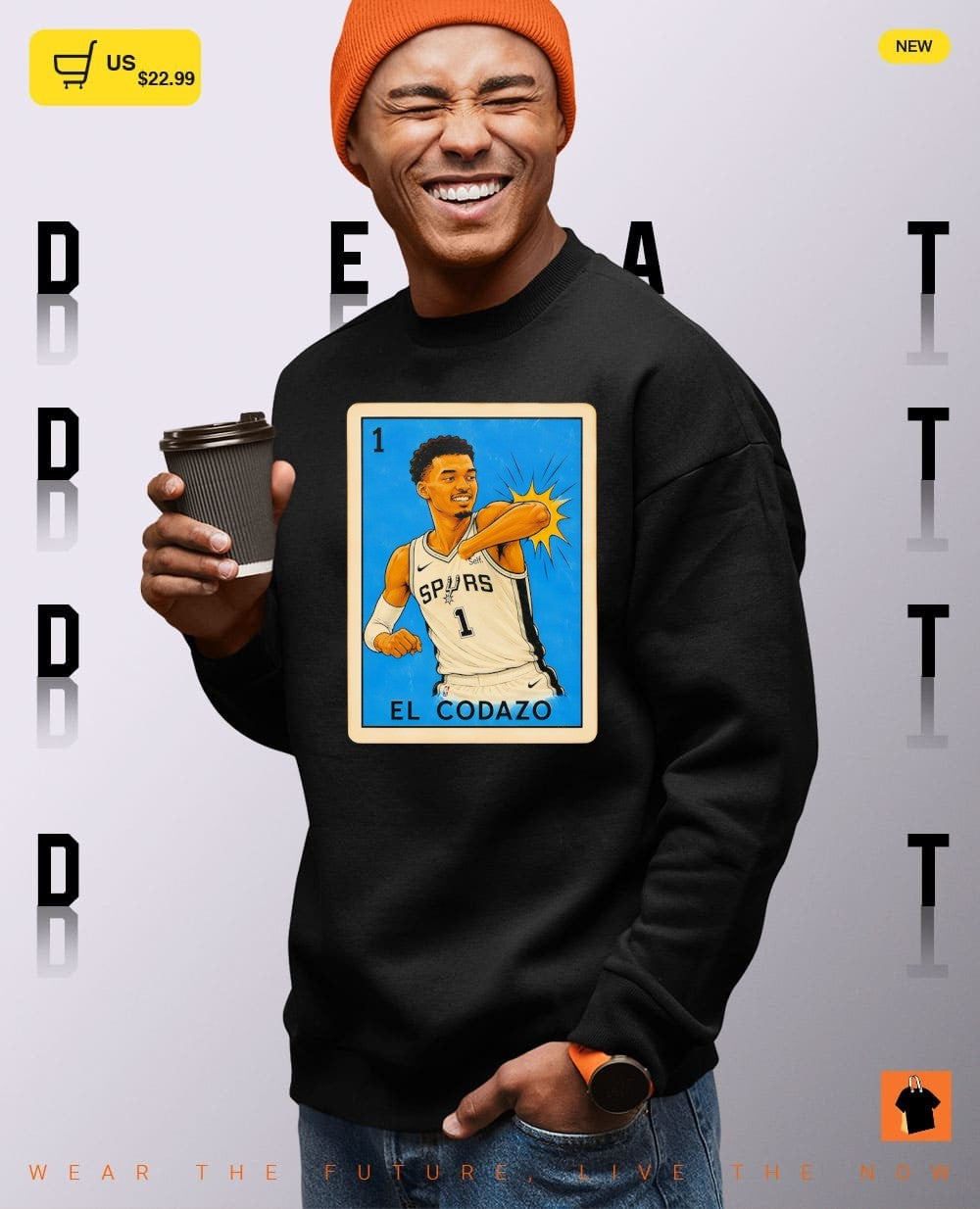 Victor Wembanyama El Codazo San Antonio Spurs Basketball NBA card shirt