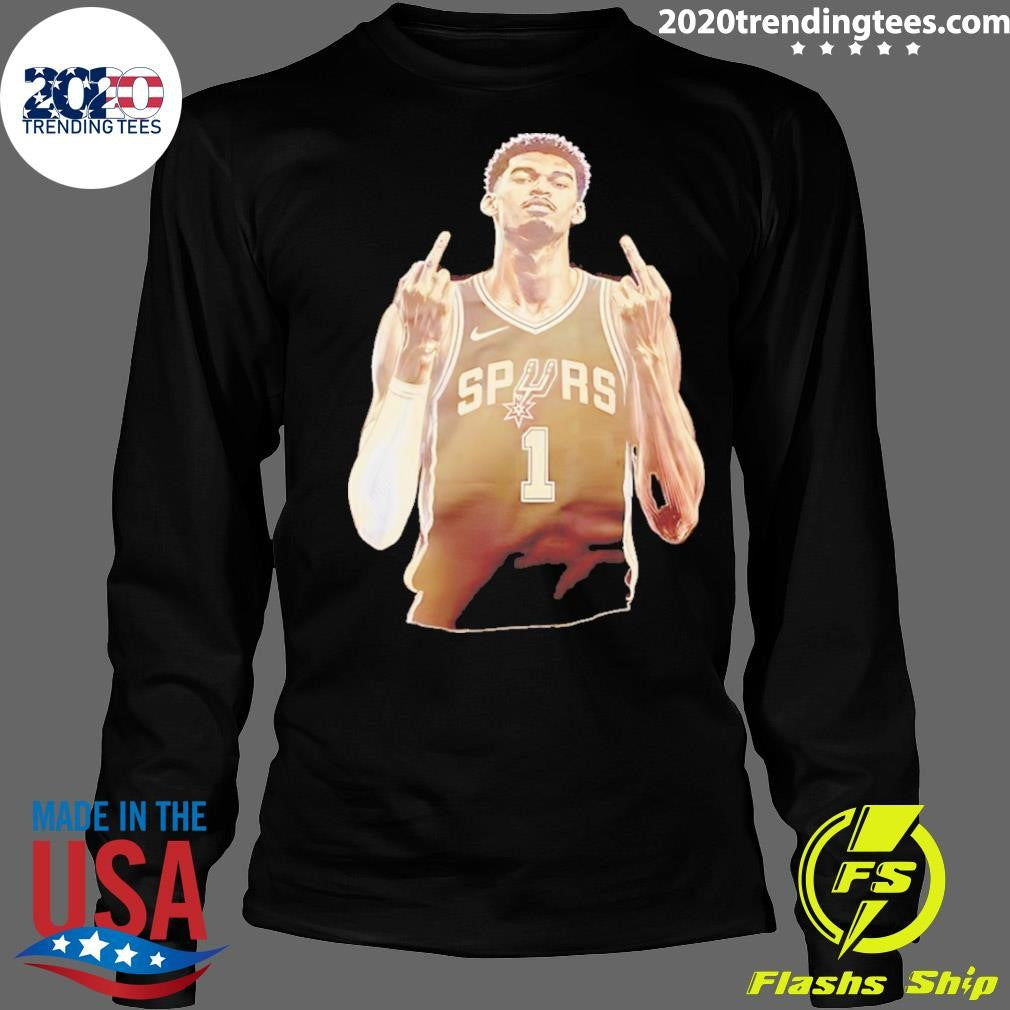 Victor Wembanyama Middle Finger San Antonio Spurs Nba Basketball Vintage Shirt
