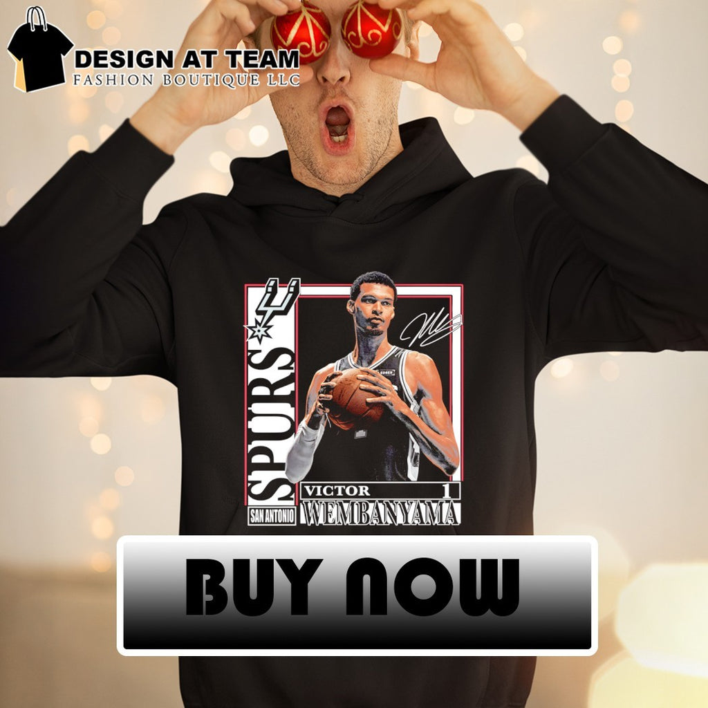 Victor Wembanyama San Antonio Spurs Basketball 2026 Playoffs signature shirt