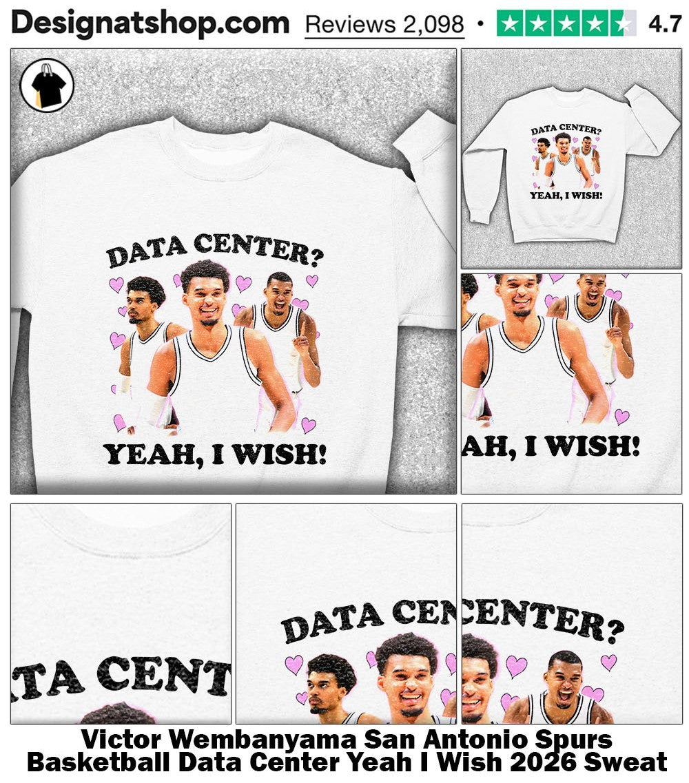 Victor Wembanyama San Antonio Spurs Basketball Data Center Yeah I Wish 2026 shirt