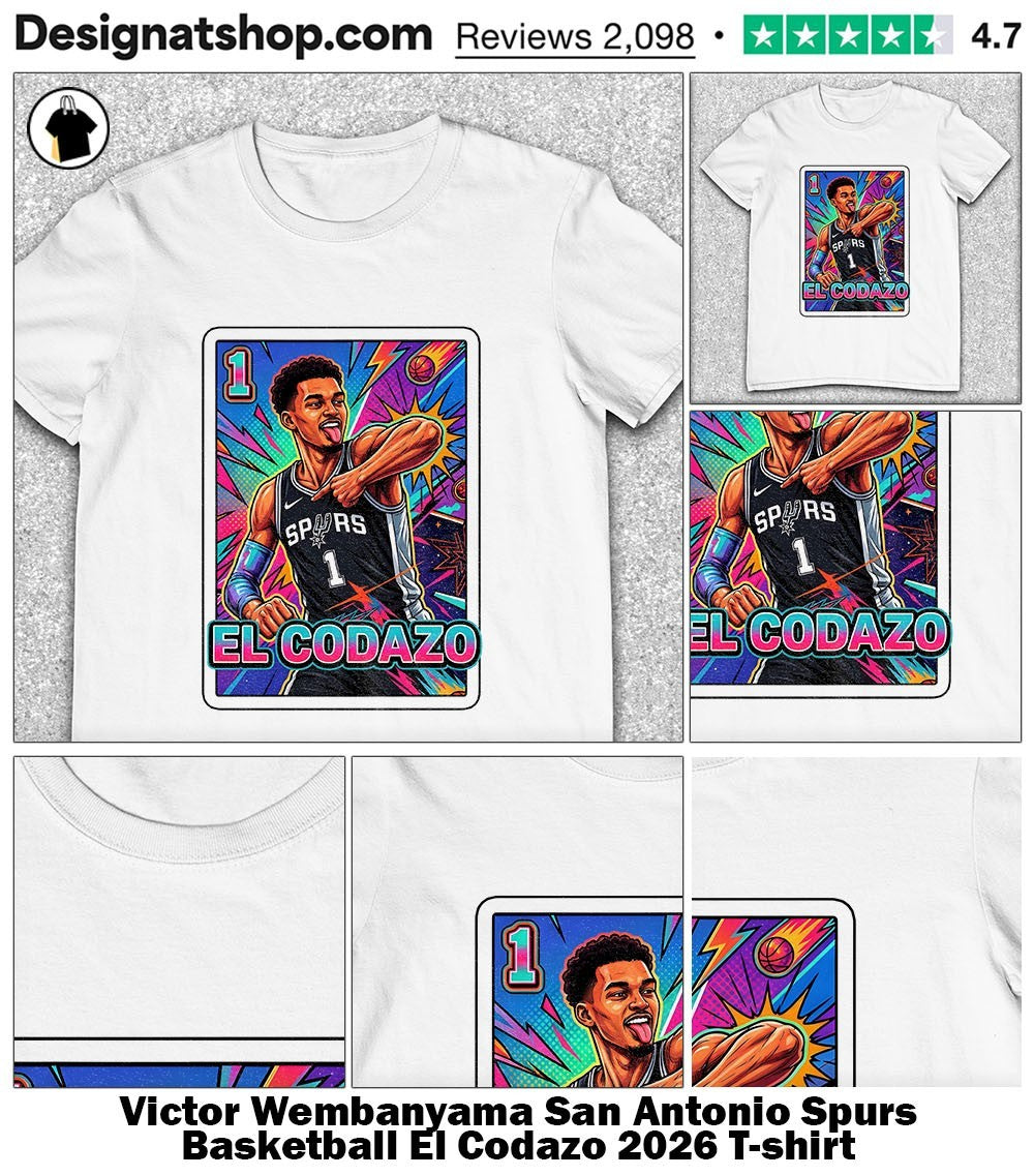 Victor Wembanyama San Antonio Spurs Basketball El Codazo 2026 shirt