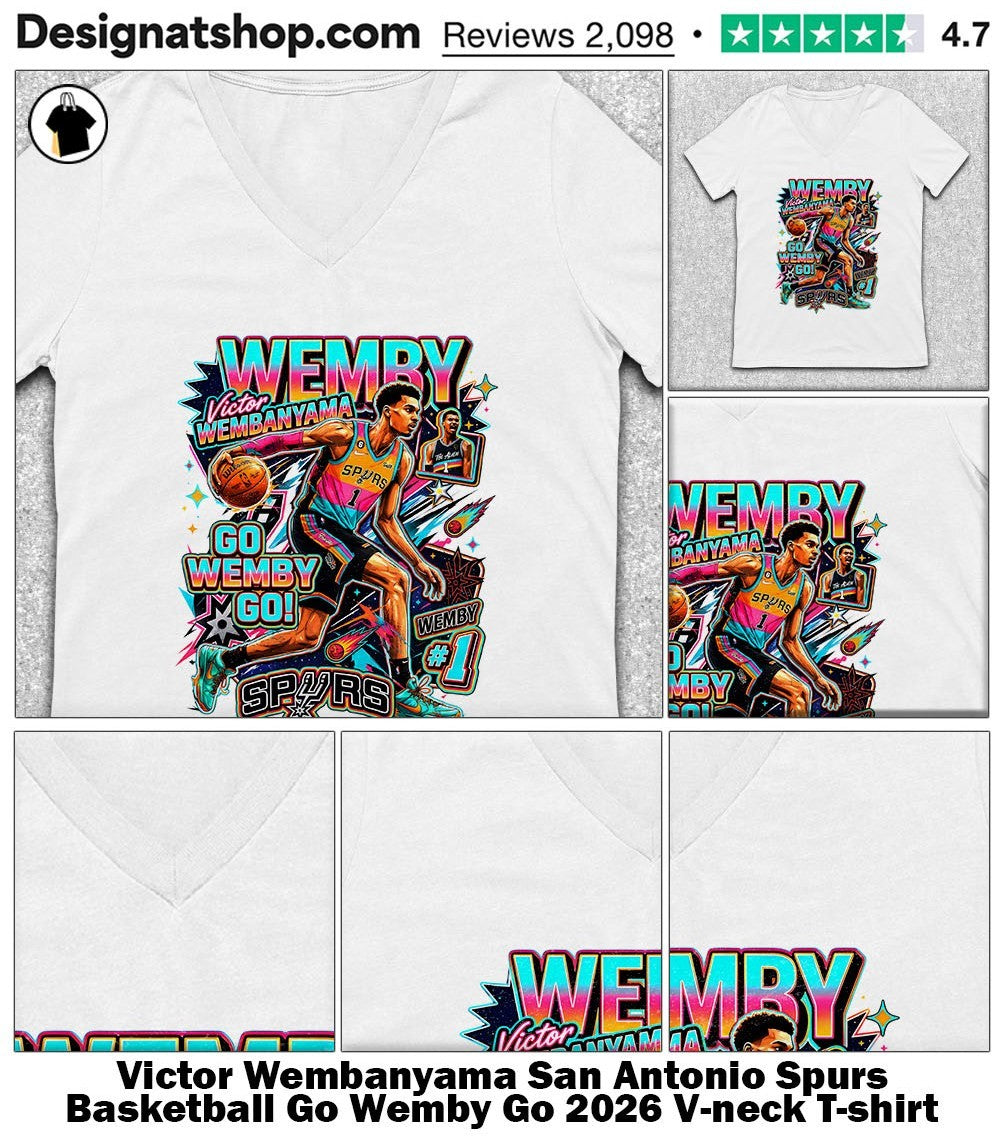 Victor Wembanyama San Antonio Spurs Basketball Go Wemby Go 2026 shirt