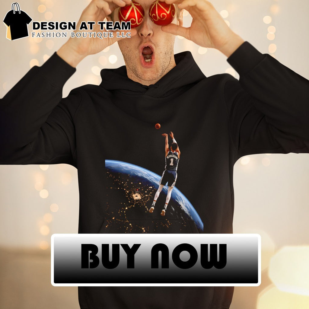 Victor Wembanyama San Antonio Spurs Basketball Player Floating in Space shirt