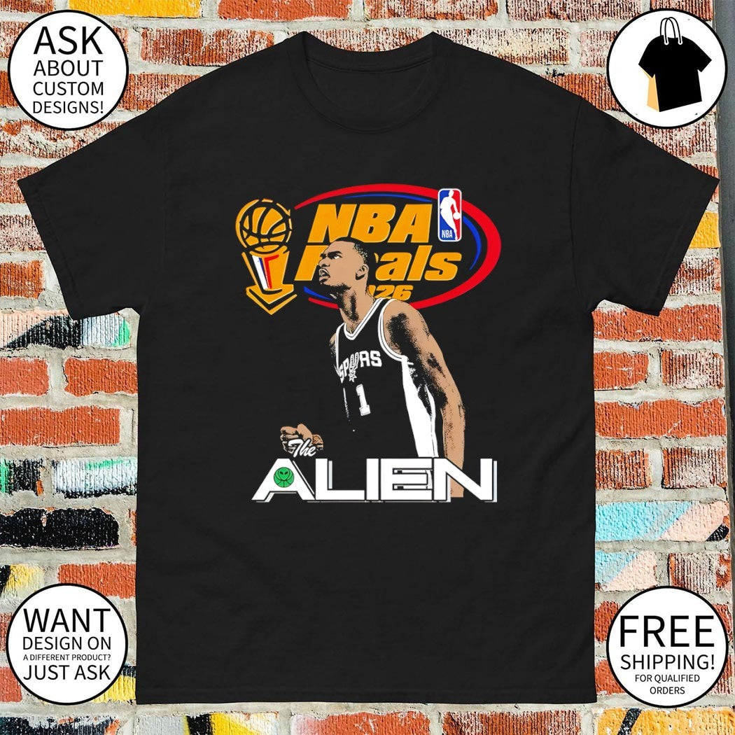 Victor Wembanyama San Antonio Spurs Basketball The Alien NBA Finals 2026 shirt