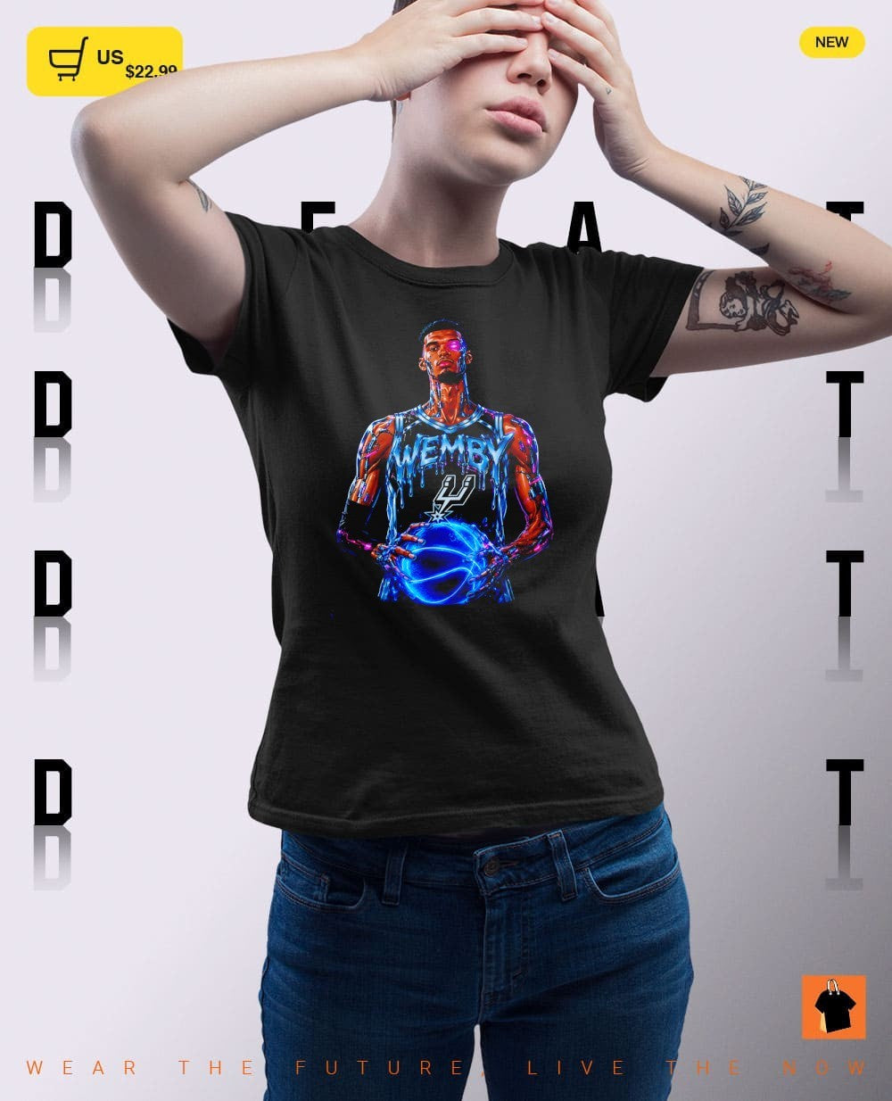 Victor Wembanyama San Antonio Spurs Cyborg Basketball Player Wemby Drip NBA 2026 shirt