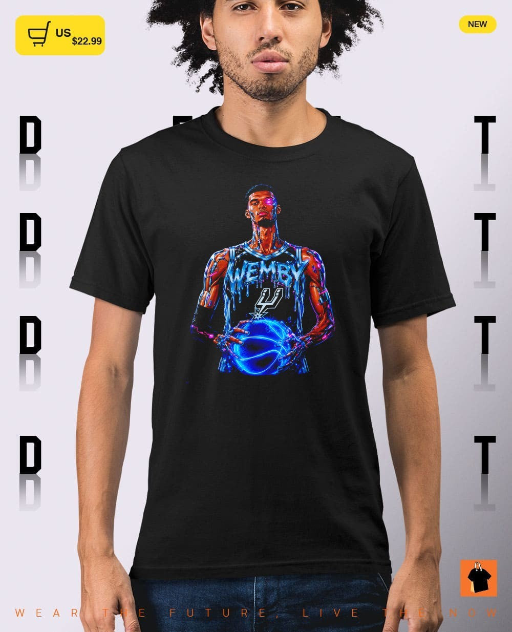 Victor Wembanyama San Antonio Spurs Cyborg Basketball Player Wemby Drip NBA 2026 shirt