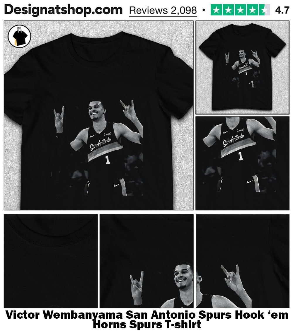 Victor Wembanyama San Antonio Spurs Hook ’em Horns Spurs shirt