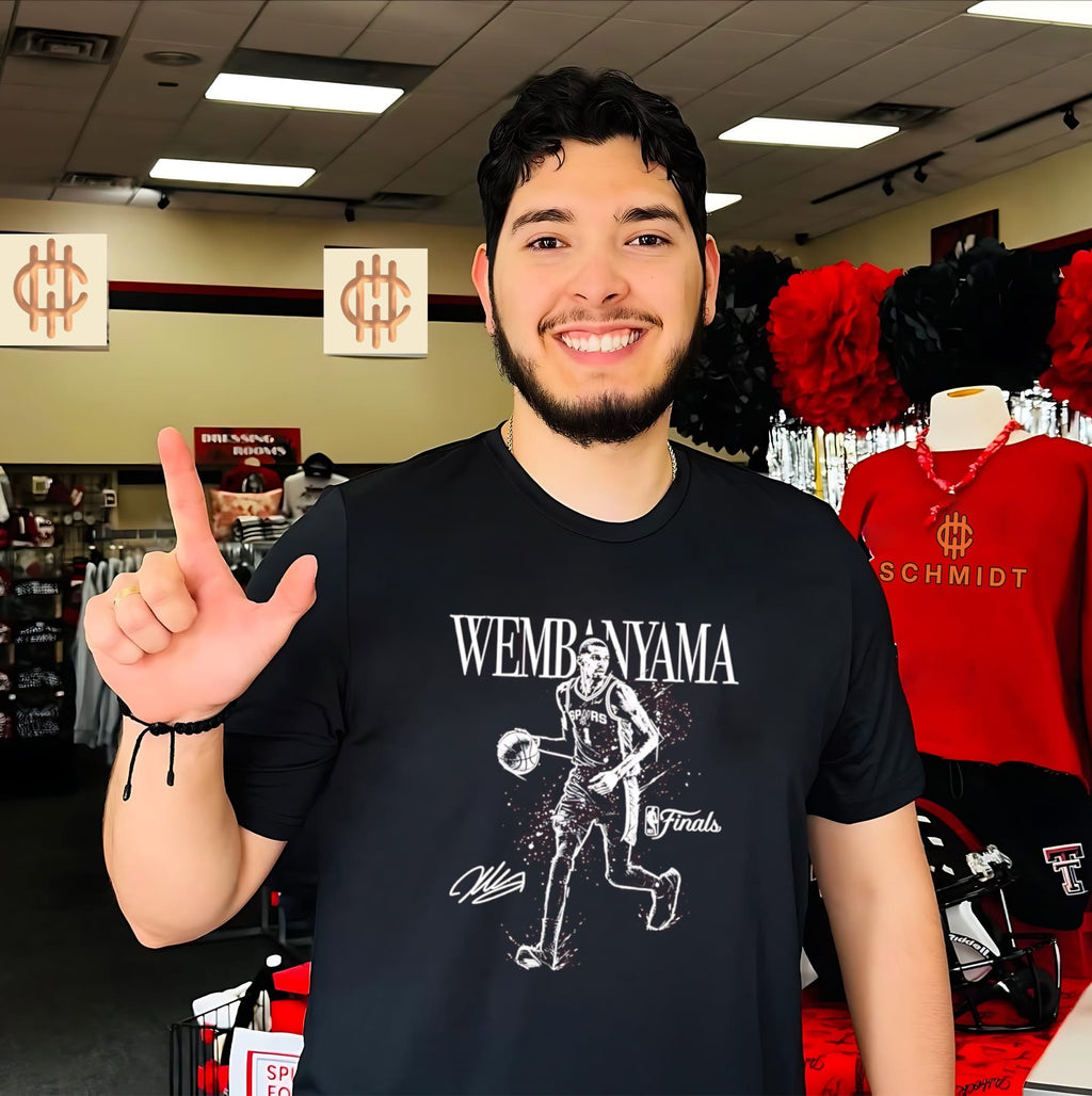 Victor Wembanyama San Antonio Spurs NBA Finals 2026 Mono signature shirt