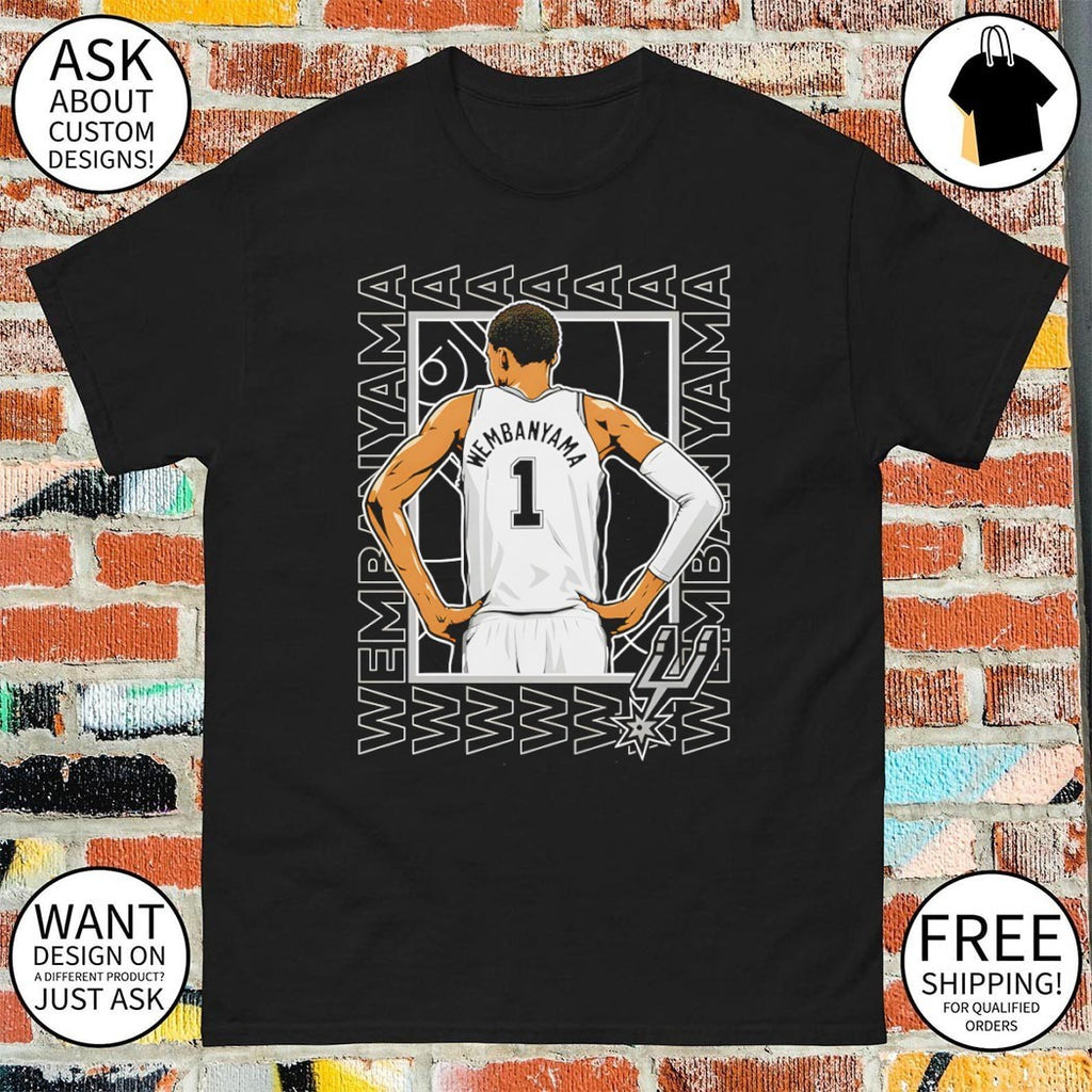 Victor Wembanyama San Antonio Spurs Wembanyama 1 basketball player NBA 2026 shirt