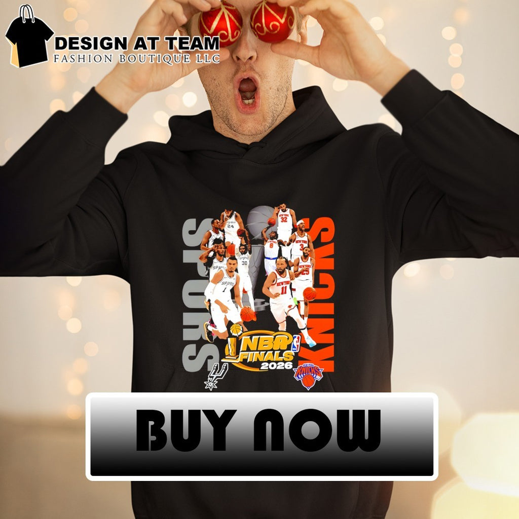 Victor Wembanyama Spurs vs Jalen Brunson Knicks Basketball Trophy NBA Finals 2026 vintage shirt