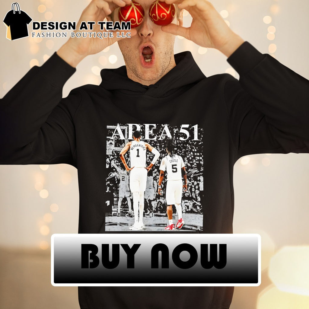 Victor Wembanyama Stephon Castle Area 51 San Antonio Spurs Basketball NBA 2026 shirt