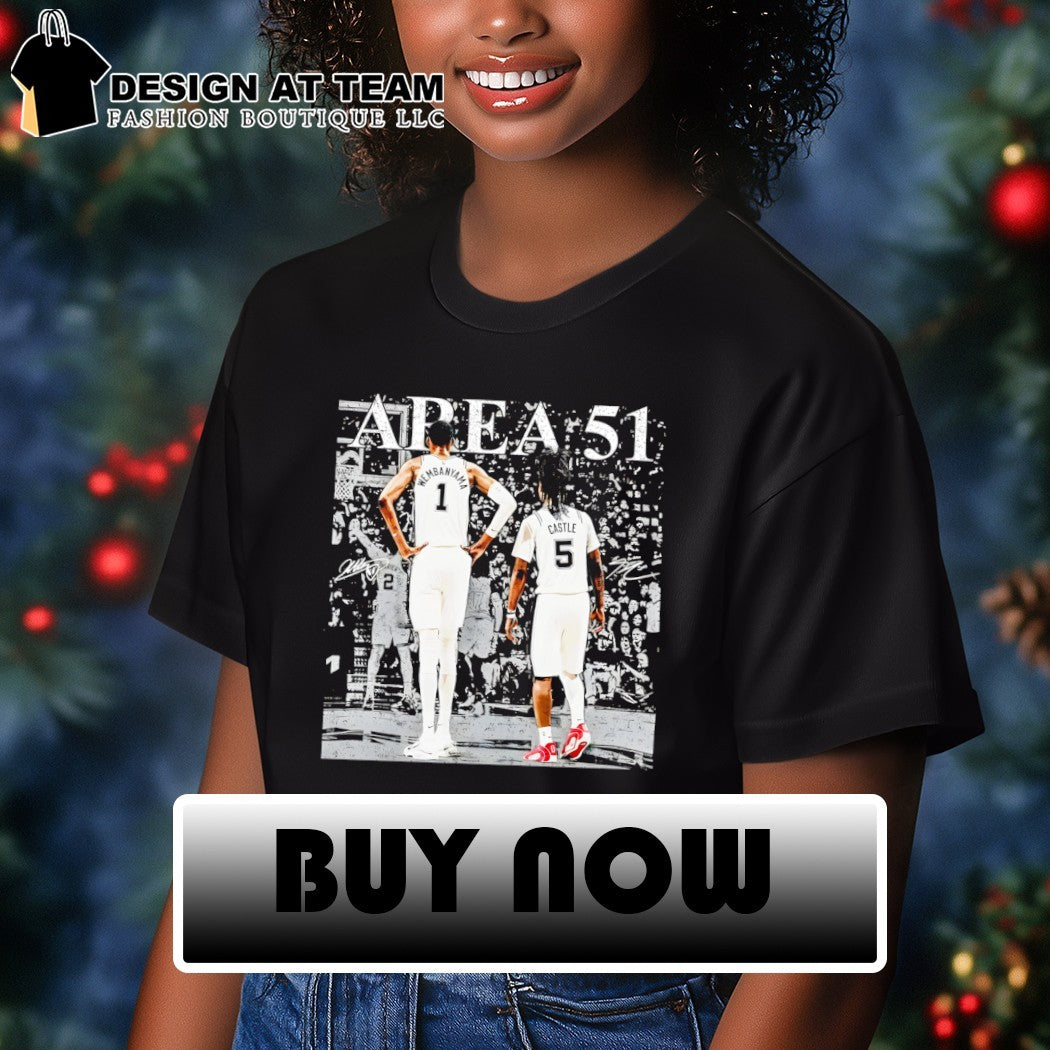 Victor Wembanyama Stephon Castle Area 51 San Antonio Spurs Basketball NBA 2026 shirt
