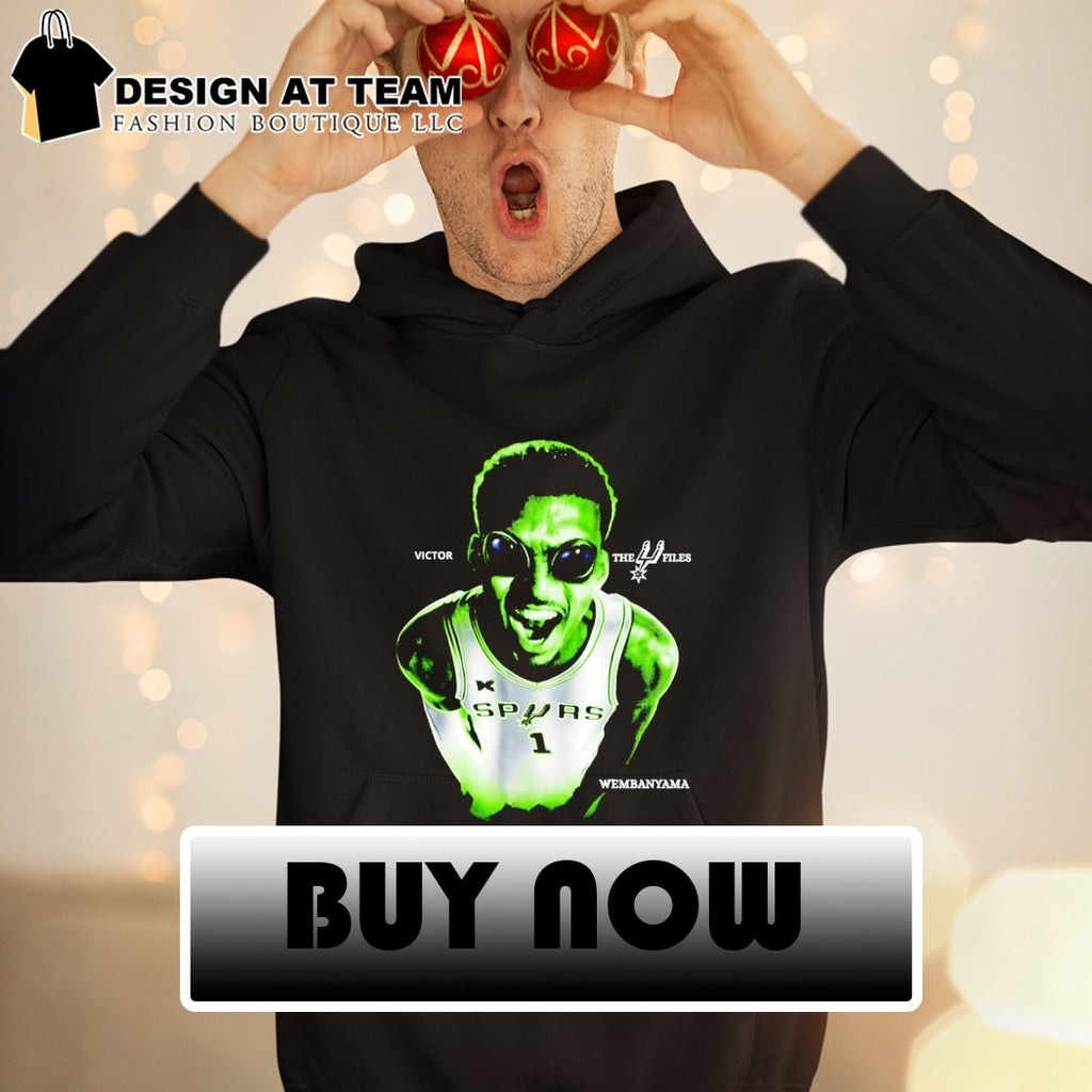 Victor Wembanyama The X Files Spurs alien shirt