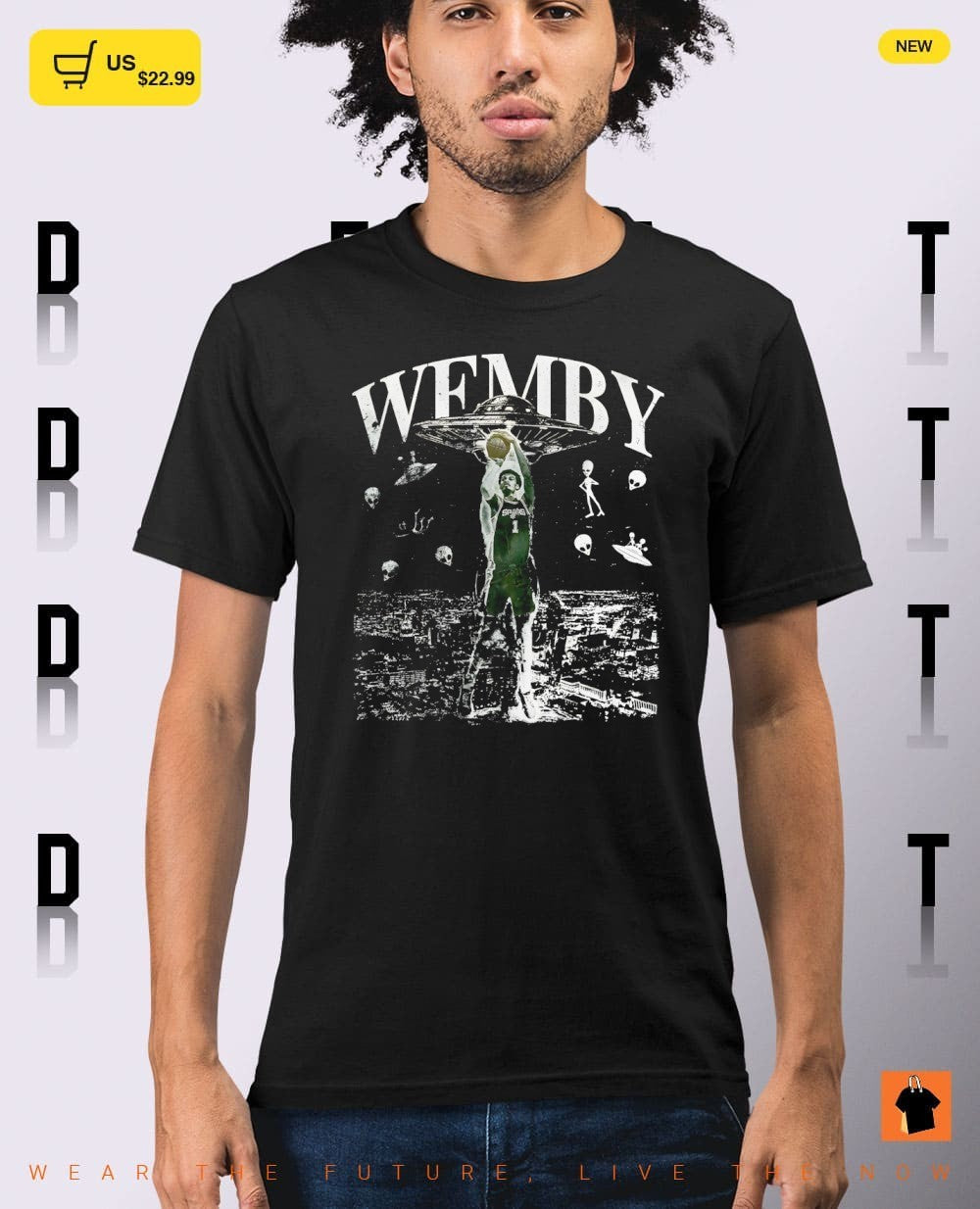 Victor Wembanyama UFO Alien San Antonio Spurs Basketball NBA vintage shirt