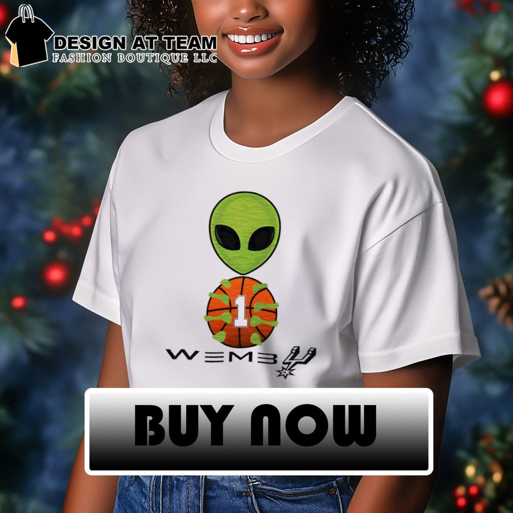 Victor Wembanyama Wemby Alien cartoon San Antonio Spurs Basketball NBA 2026 shirt