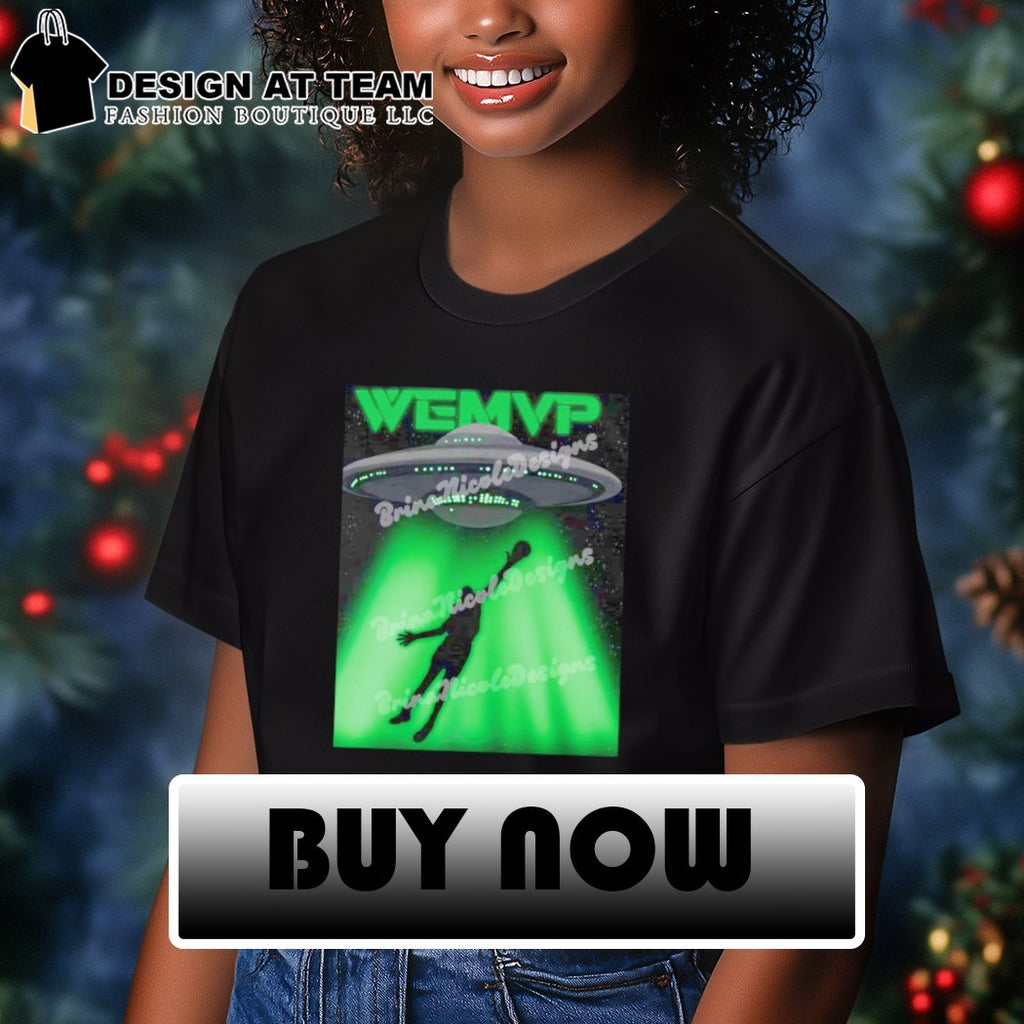 Victor Wembanyama basketball player UFO alien abduction WEMVP shirt