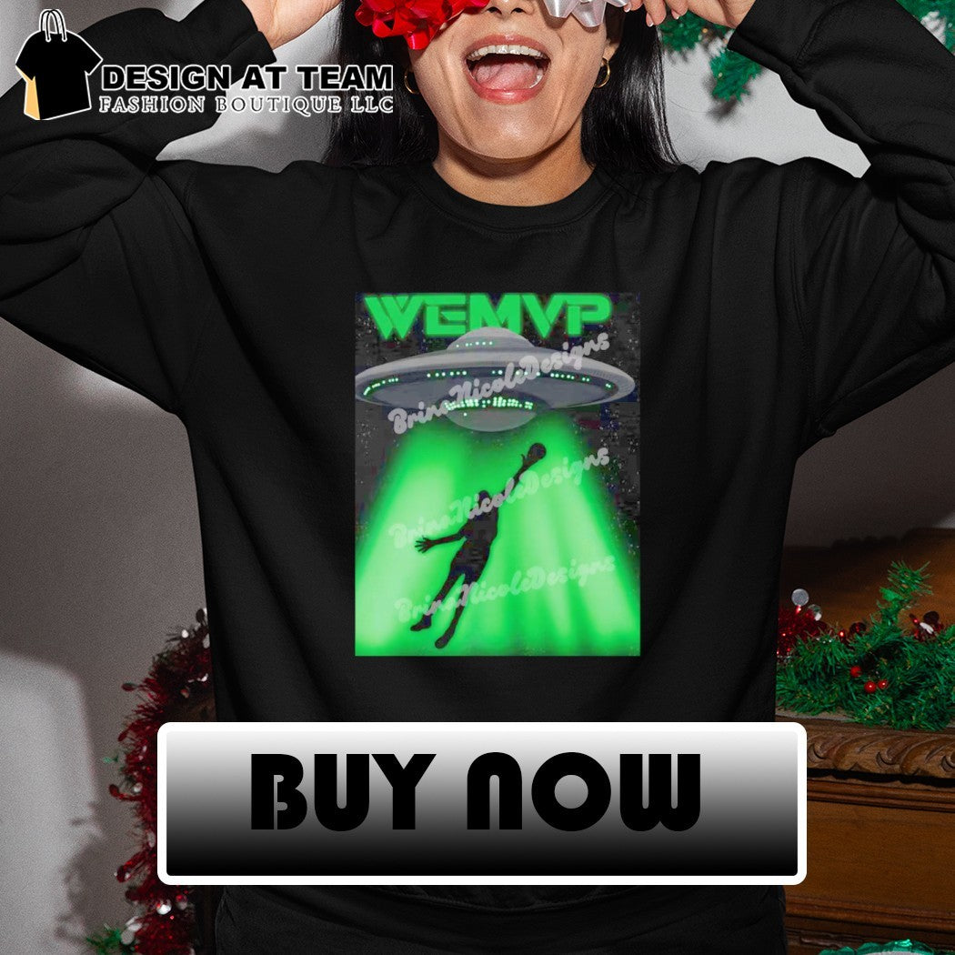 Victor Wembanyama basketball player UFO alien abduction WEMVP shirt