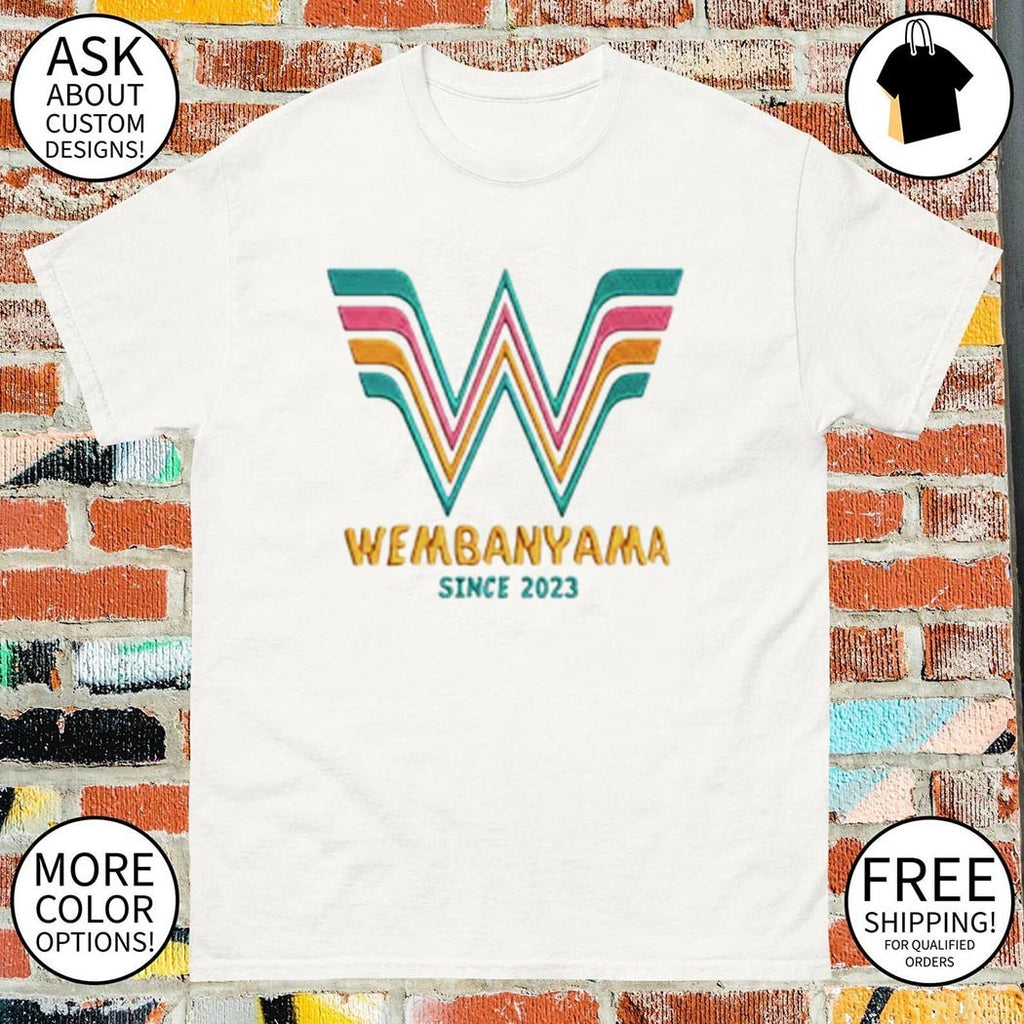 Victor Wembanyama basketball star logo Wembanyama Since 2023 shirt