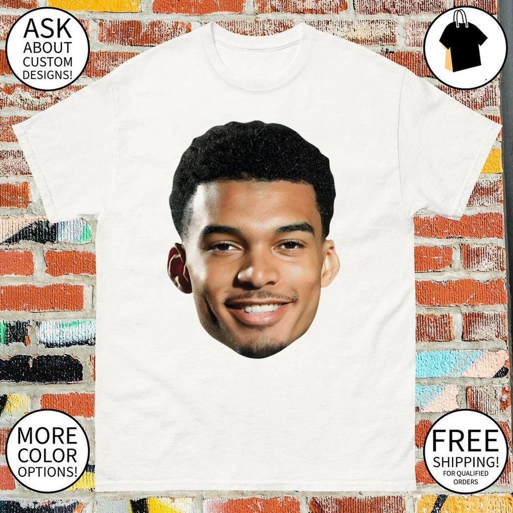Victor Wembanyama big face San Antonio Spurs Basketball Playoffs 2026 NBA Go Spurs Go shirt