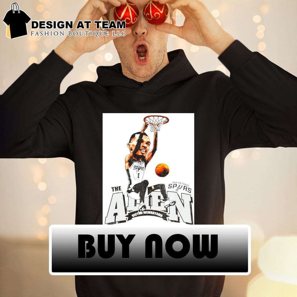 Victor Wembanyama the Alien caricature San Antonio Spurs Basketball NBA vintage shirt