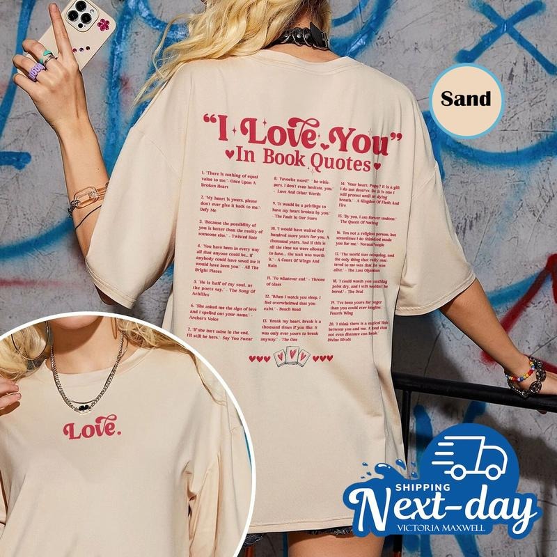 Victoria Maxwell Different Ways Say I Love You Book Quotes Shirt Girlfriend I Love You Shirt Love You Shirt Valentine Her Shirt Her Shirt Hoodie Sweatshirt