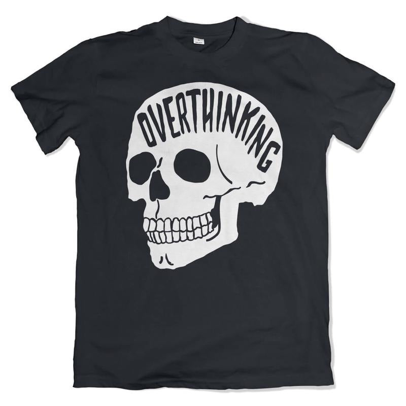 Victoria Maxwell Overthinking . Anxiety Skull Mental Health Shirt Original Positive Shirt Printpeak Lover Shirt Hoodie Sweatshirt