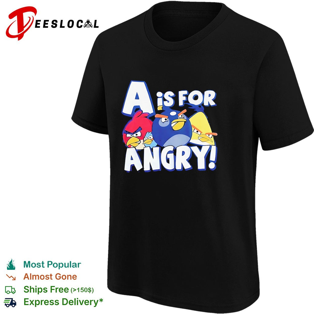 Video game characters a is for angry shirt