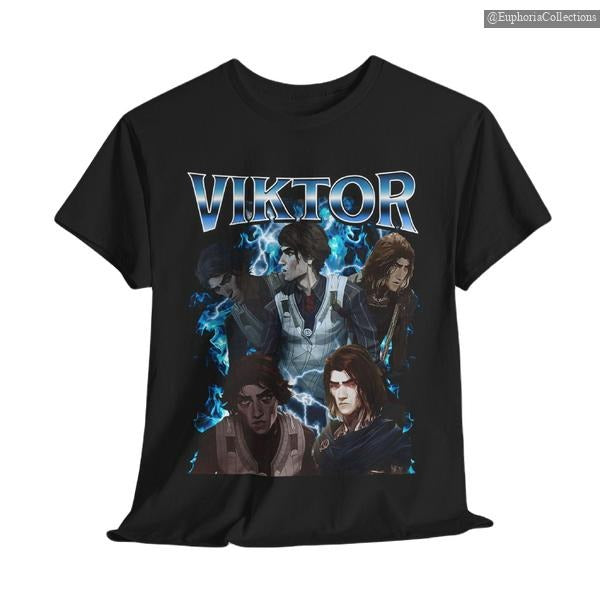 Viktor Arcane T-Shirt, Unisex Vintage Streetwear League of Legends Shirt , Global Trending Outfits Hoodie Sweatshirt