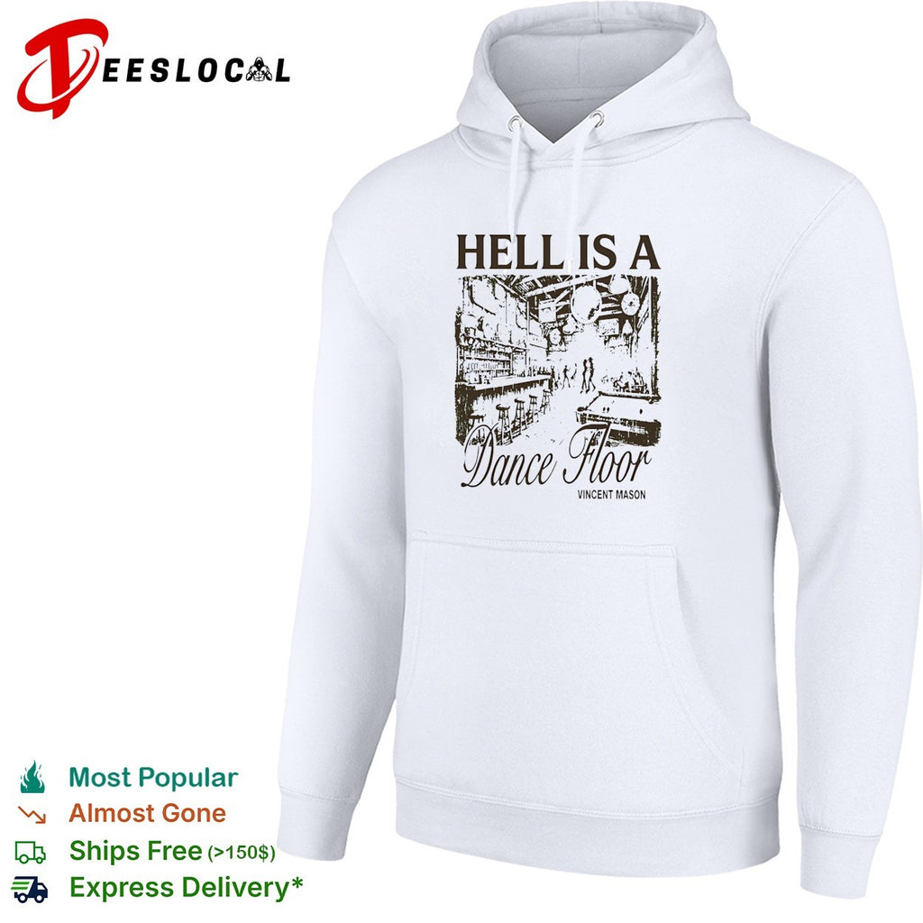 Vincent Mason hell is a dance floor ivory shirt