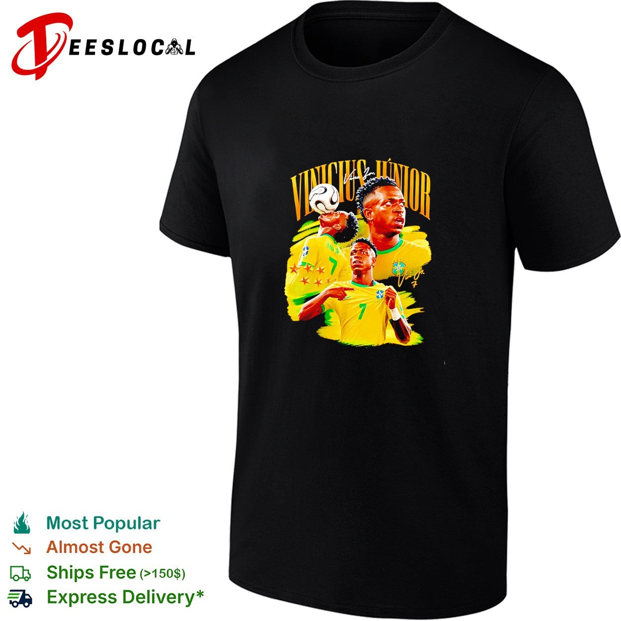 Vinicius Junior Brazil National Football Team Vinicius Junior World Cup 2026 shirt