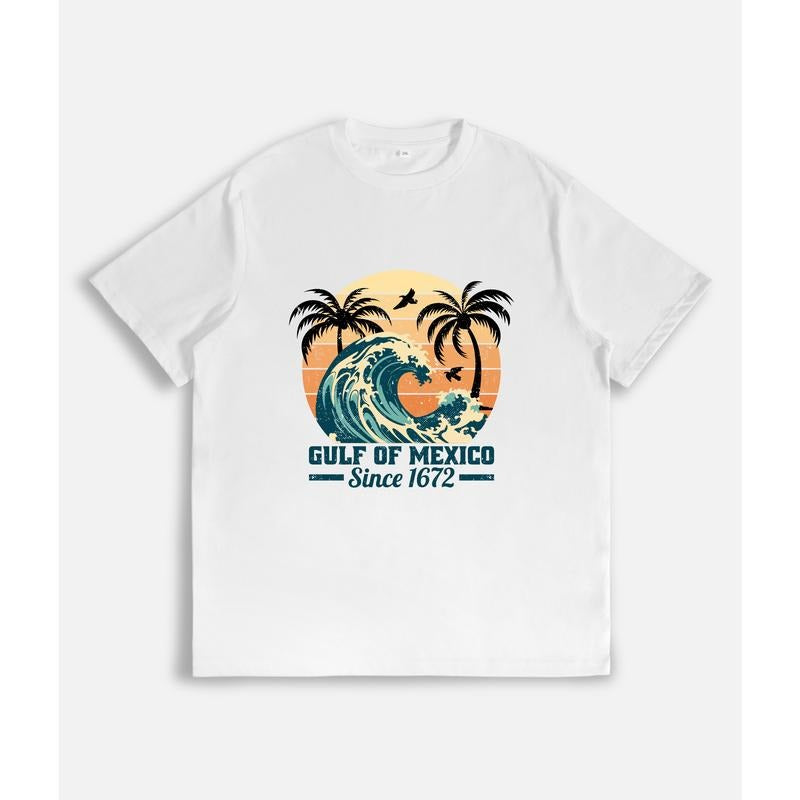 Vintage - Inspired and Tropical T - Shirt: "Gulf of Mexico Since 1672" style 02 Hoodie Sweatshirt | PrintMintTees.com